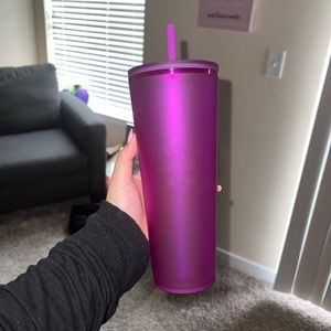 Magenta Starbucks matte venti tumbler